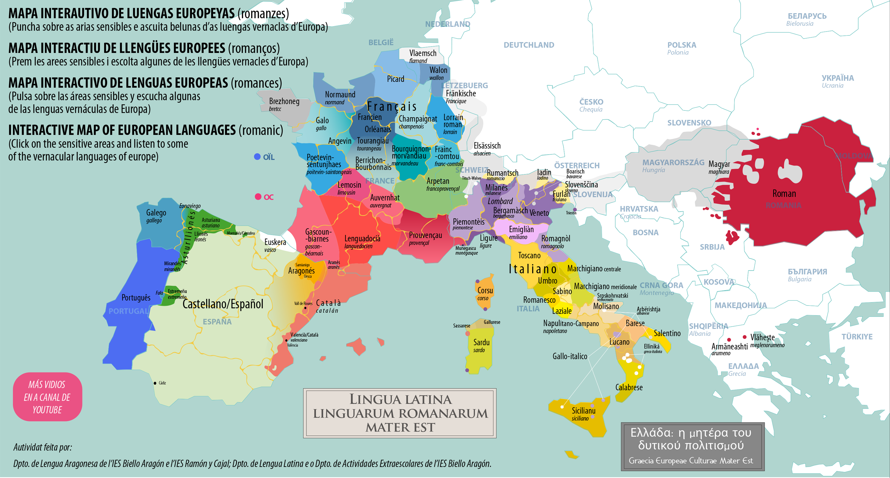 Mapa lingüístico de Europa