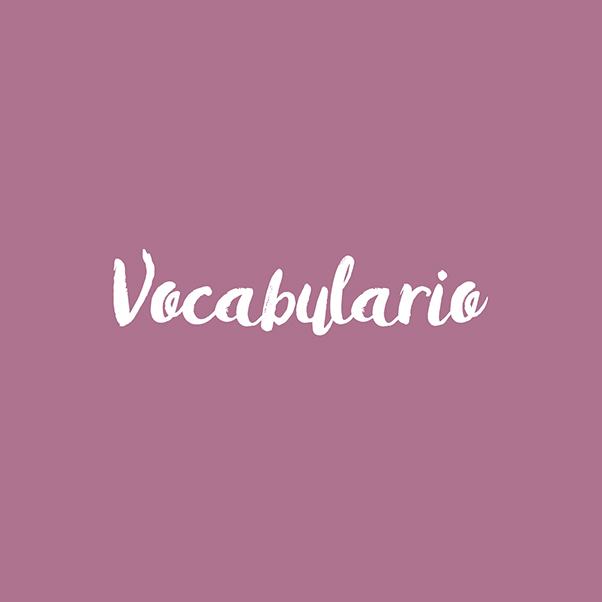 Vocabulario